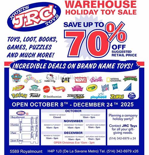 JRC Toys Warehouse Sale 2025