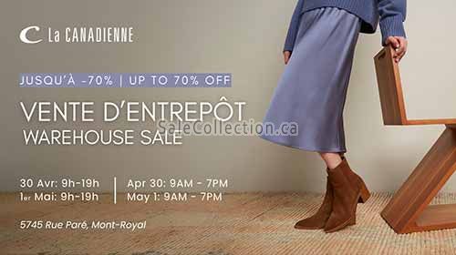 La Canadienne Shoes Warehouse Sale 2026